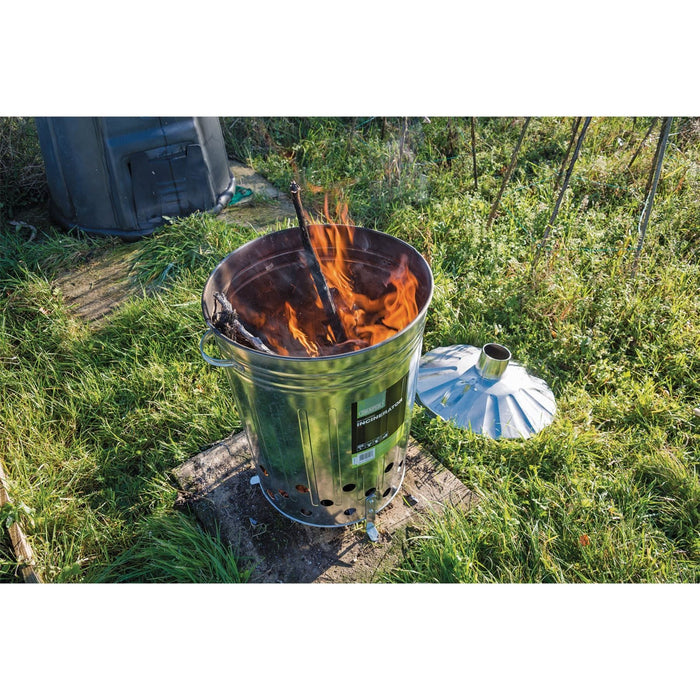 Draper Galvanised Garden Incinerator, 85L 53253 Draper - Town Tools 