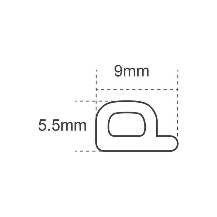 Faithfull EPDM Draught Excluder White 6M 9 x 5.5mm Faithfull - Town Tools