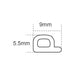 Faithfull EPDM Draught Excluder White 6M 9 x 5.5mm Faithfull - Town Tools