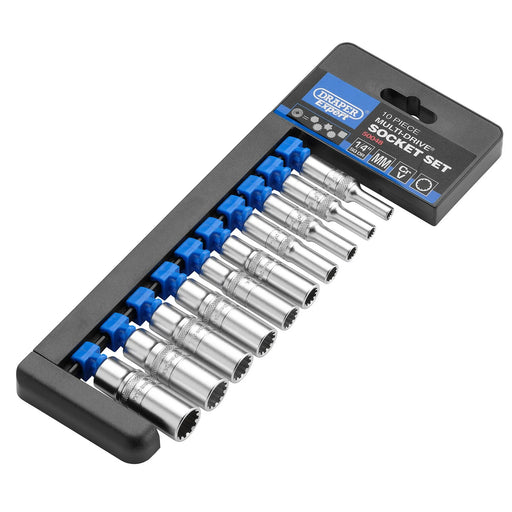 Draper Expert Multi-Drive® Metric Deep Socket Set, 1/4" Sq. Dr. (10 Piece) - image 1