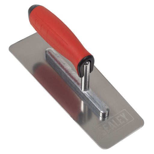 Sealey Stainless Steel Venetian Trowel with Rubber Handle 240mm T8012 Sealey - Town Tools 
