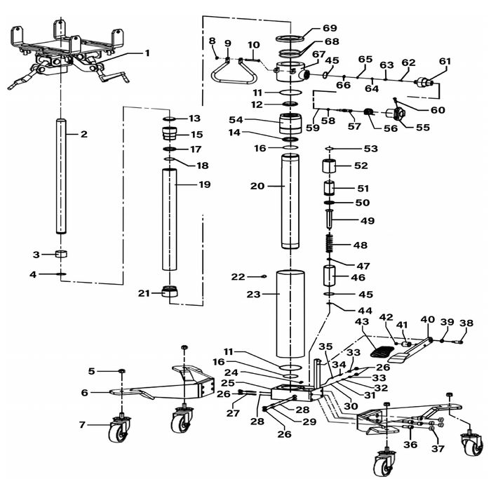 Sealey Wheel, Swivel Castor