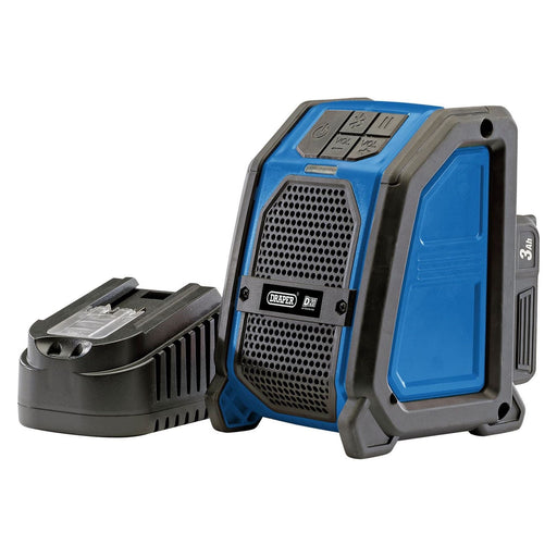 Draper D20 20V Wireless Speaker with 1 x 3.0Ah Battery and Charger 94903 Draper - Town Tools 