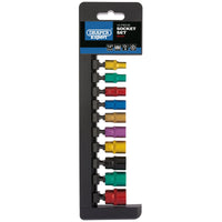 Draper Expert Metric Coloured Socket Set, Sq. Dr. (10 Piece) 1-1