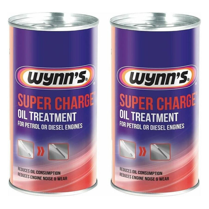 2X Wynns Super Charge Oil Treatment Car Additive Petrol Diesel Engine 300Ml