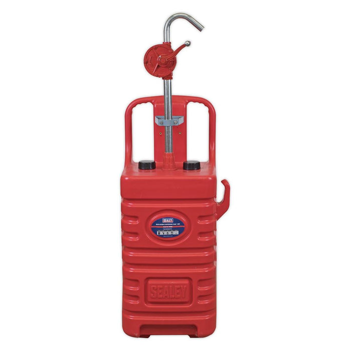 Sealey Mobile Dispensing Tank 55L with Oil Rotary Pump Red DT55RCOMBO1 Sealey - Town Tools 