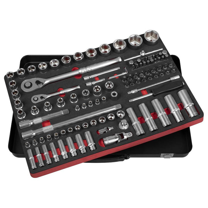 Sealey Premier Platinum Premier Platinum Socket Set 1/4" & 1/2"Sq Drive 108pc Sealey Premier Platinum - Town Tools 