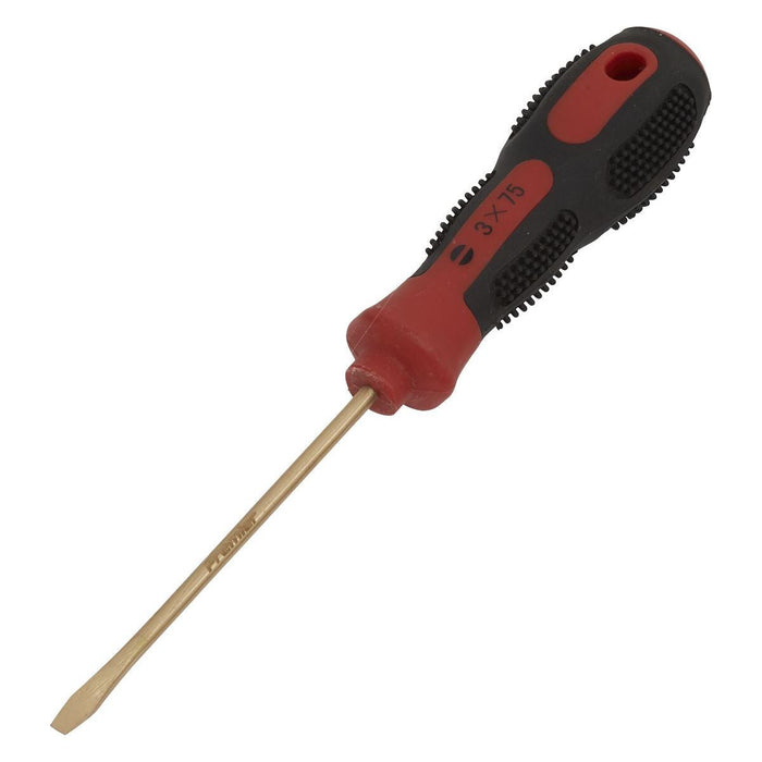 Sealey Screwdriver Slotted 3 x 75mm Non-Sparking NS092