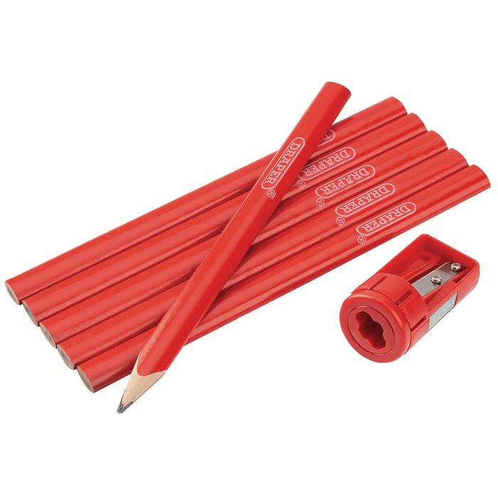 Draper Carpenters Pencil and Sharpener Set - CPSSET