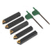 Sealey Indexable 10mm Lathe Turning Tool Set 5pc SM3025CS1 Sealey - Town Tools 