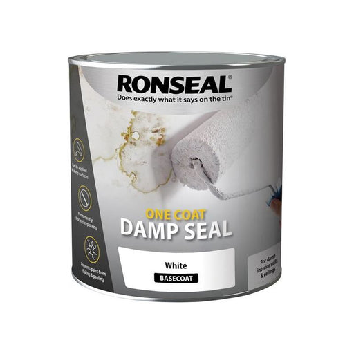 Ronseal One Coat Damp Seal White 2.5 litre Ronseal - Town Tools