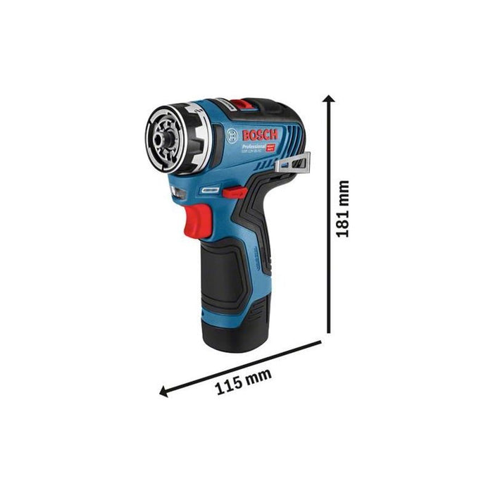 Bosch GSR 12V-35 FC Pro FlexiClick Drill Driver 12V Bare Unit Bosch - Town Tools