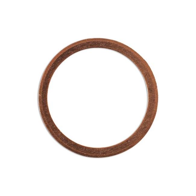 Connect Sump Plug Washer, Copper 22 x 27 x 1.5mm 10pc 36808 Tool Connection - Town Tools 