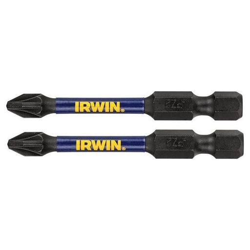 Irwin® Impact Pro Performance Screwdriver Bits PZ3 57mm (Pack 2) IRWIN® - Town Tools