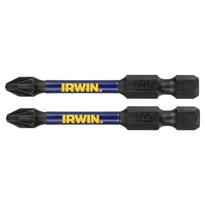 Irwin® Impact Pro Performance Screwdriver Bits PZ3 57mm (Pack 2) IRWIN® - Town Tools