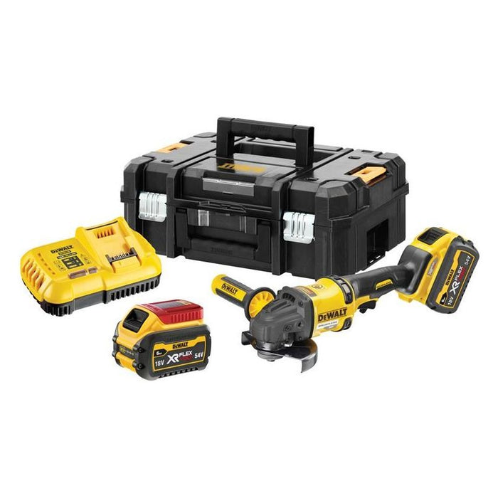 Dewalt Power Tools DCG418T2 XR FlexVolt Grinder 125mm 54V 2 x 2.0Ah Li-ion DeWALT Power Tools - Town Tools