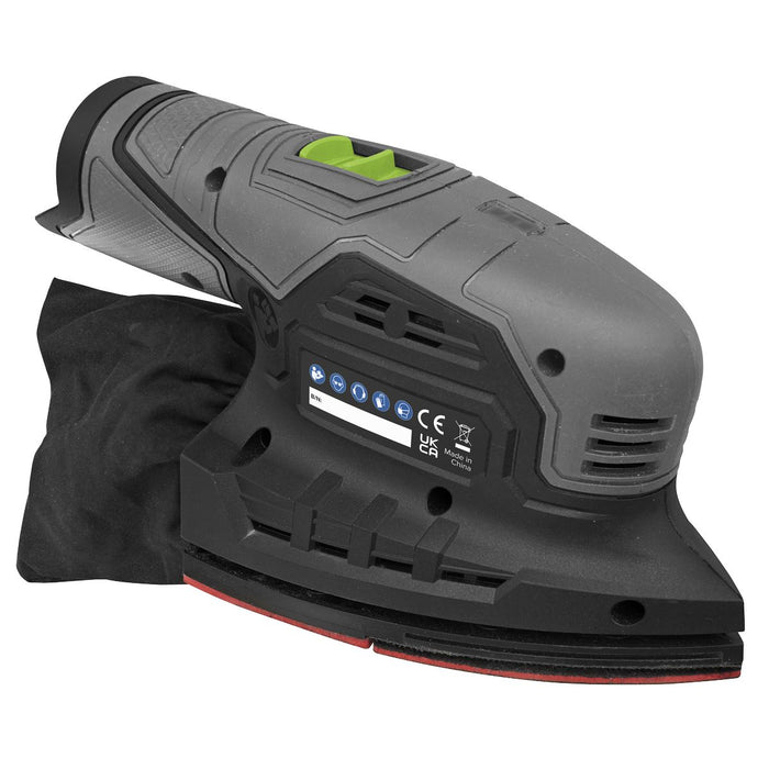 Sealey SV10.8 Series 150mm Cordless Detail Sander Kit 10.8V 2Ah CP108VDS Sealey - Town Tools 
