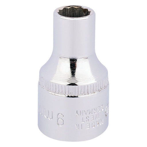 Draper Elora Bi-Hexagon Socket, 1/2" Sq. Dr., 9mm 24541 Draper - Town Tools 