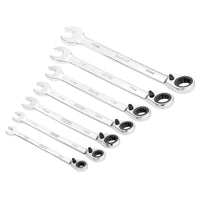 Draper HI-TORQ® Metric Reversible Ratcheting Combination Spanner Set (7 Piece)