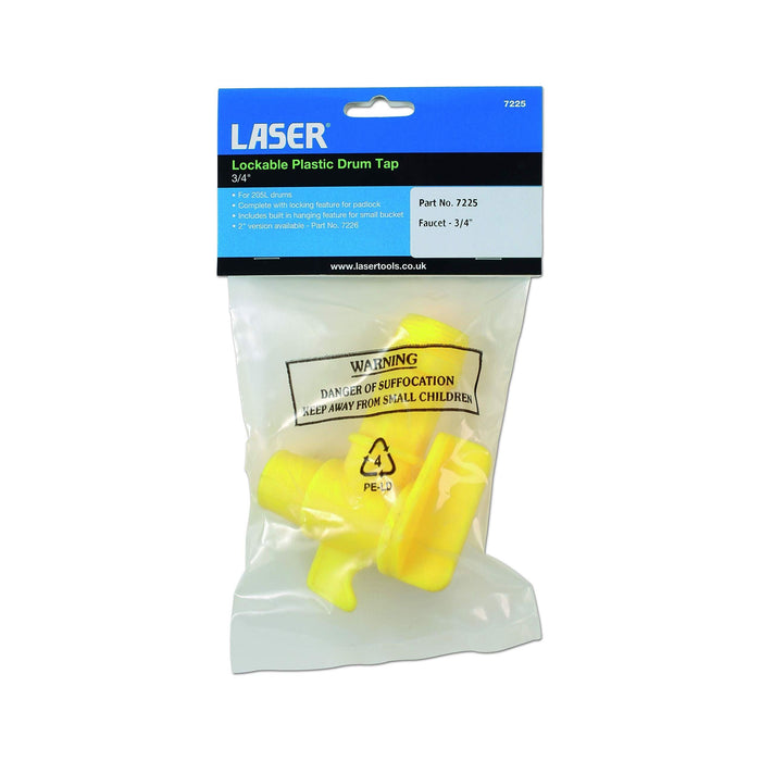 Laser Lockable Plastic Drum Tap 3/4" 7225 Laser - Town Tools 