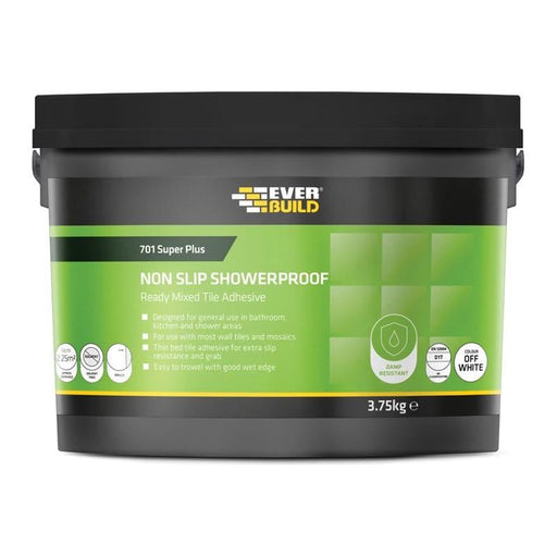 Everbuild Sika 701 Acrylic Non Slip Tile Adhesive 3.75kg Everbuild Sika - Town Tools