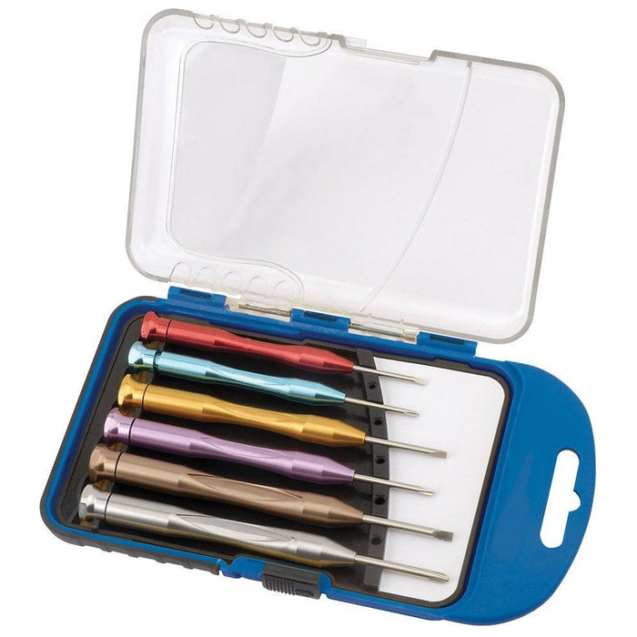 Draper Expert Precision Screwdriver Set, 3 x Plain Slot, 3 x Cross Slot (6 Piece Draper - Town Tools 