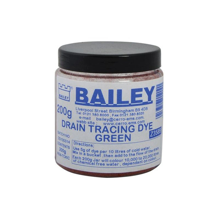 Bailey Products 3589 Drain Tracing Dye - Green Bailey Products - Town Tools