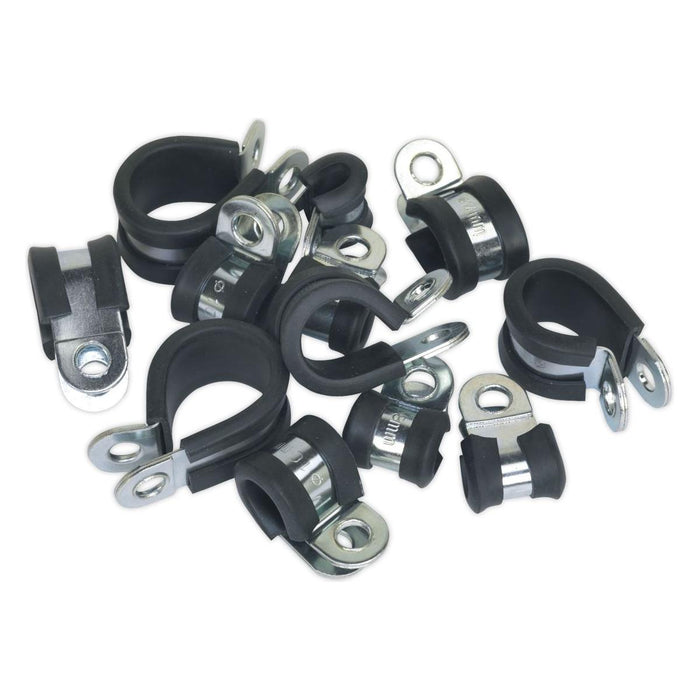 Sealey P-Clip Rubber Lined Assortment 60pc PCJASS Sealey - Town Tools 