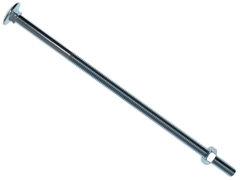 METALMATE Cup Square Hex Bolt & Nut ZP M8 x 200mm Box 10 METALMATE� - Town Tools