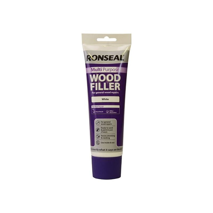 Ronseal Multipurpose Wood Filler Tube White 325g Ronseal - Town Tools