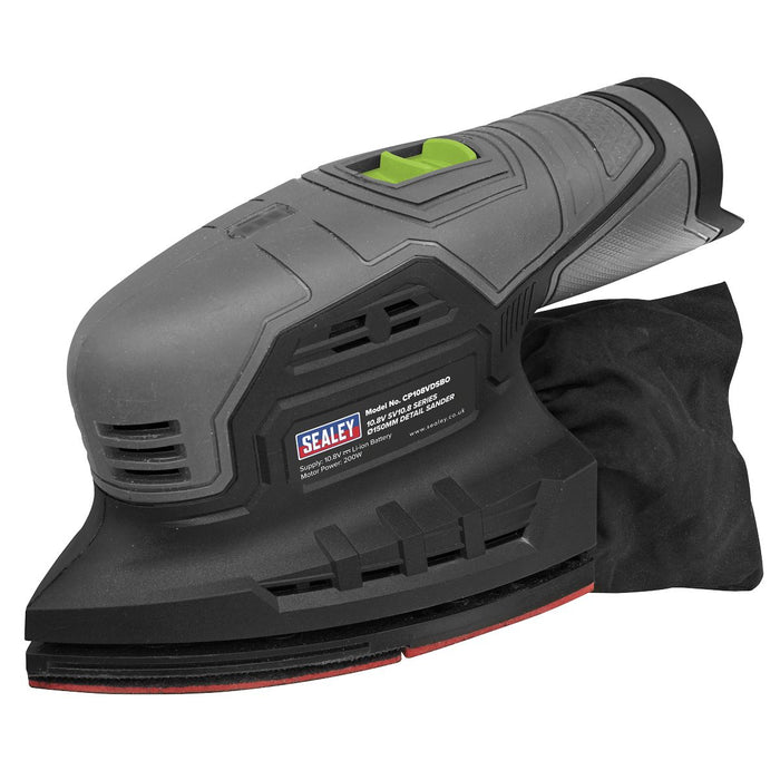 Sealey SV10.8 Series 150mm Cordless Detail Sander 10.8V - Body Only CP108VDSBO Sealey - Town Tools 