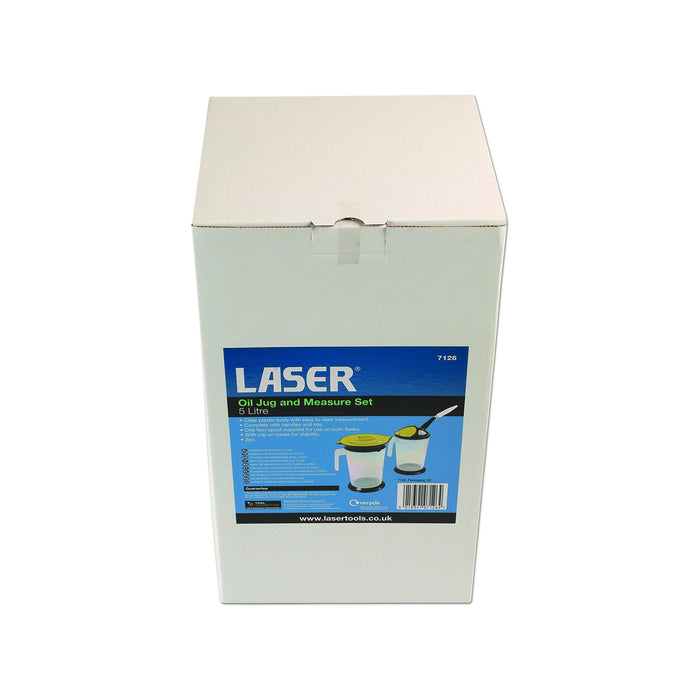 Laser Oil Jug and Measuring Set 5L 2pc 7126