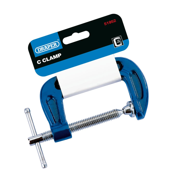 Draper C Clamp, 75 x 50mm - 391GP