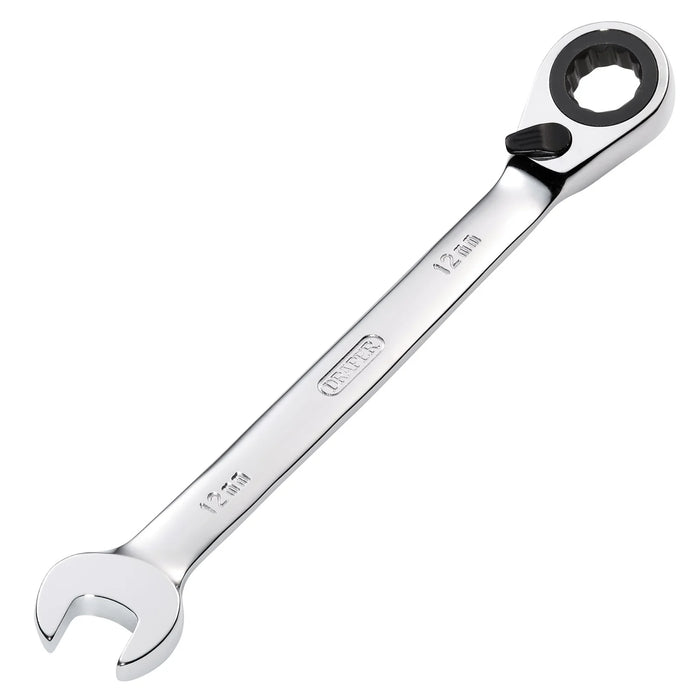 Draper HI-TORQ® Metric Reversible Ratcheting Combination spanner 8-19mm