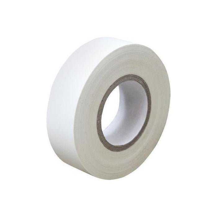 Faithfull PVC Electrical Tape White 19mm x 20m Faithfull - Town Tools