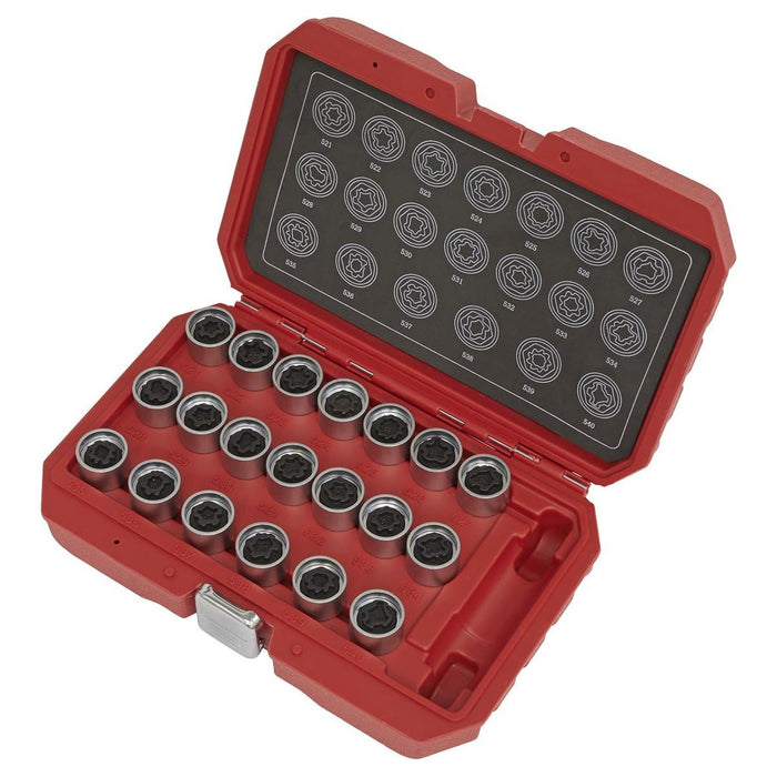 Sealey Locking Wheel Nut Key Set 20pc VAG SX219 Sealey - Town Tools 