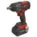 Sealey 1/2"Sq Drive Cordless Brushless Impact Wrench 18V 4Ah CP650LI Sealey - Town Tools 