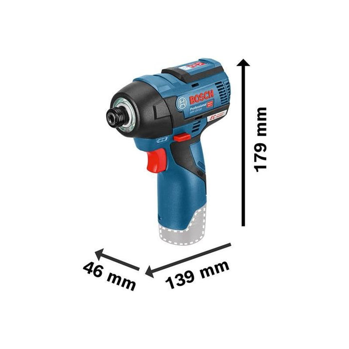 Bosch GDR 12V-110 Professional 1/4in Impact Driver 12V Bare Unit Bosch - Town Tools