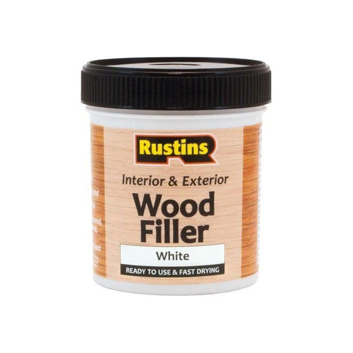 Rustins Acrylic Wood Filler White 250ml Rustins - Town Tools