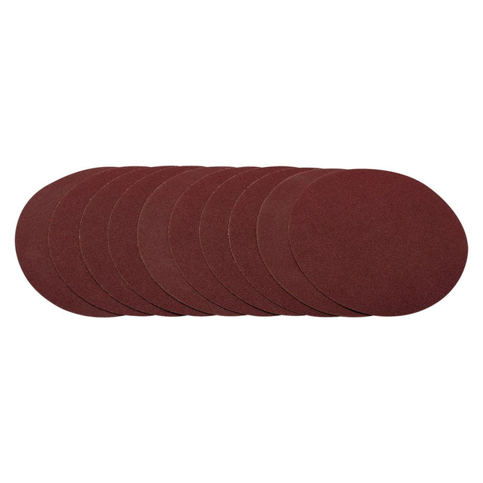 Draper Sanding Discs, 200mm, 80 Grit (Pack of 10) 10232