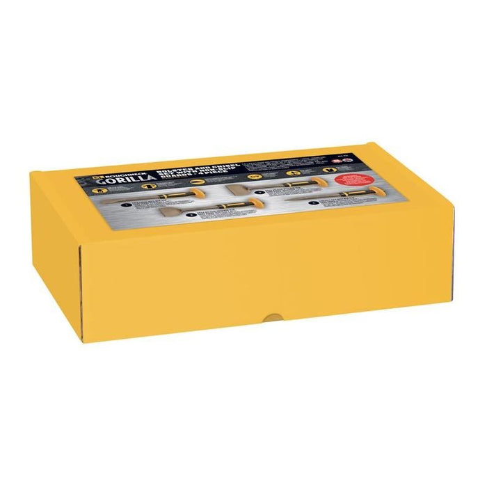 Roughneck Bolster & Chisel Set with Non-Slip Guards, 4 Piece Roughneck - Town Tools