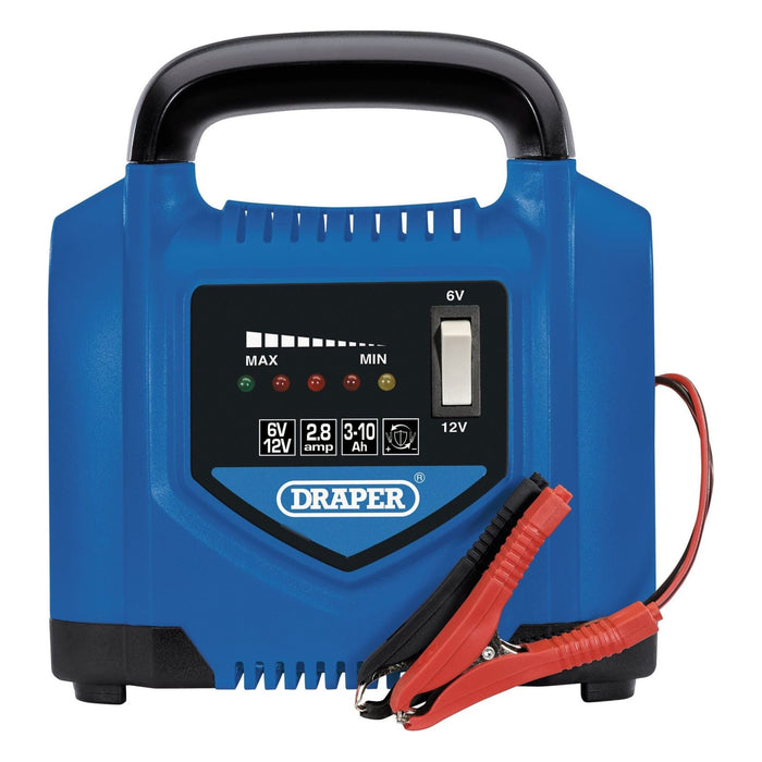 Draper 6V/12V Battery Charger, 2.8A 53047 Draper - Town Tools 