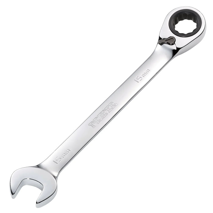 Draper HI-TORQ® Metric Reversible Ratcheting Combination spanner 8-19mm