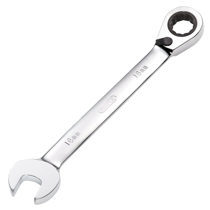 Draper HI-TORQ® Metric Reversible Ratcheting Combination spanner 8-19mm