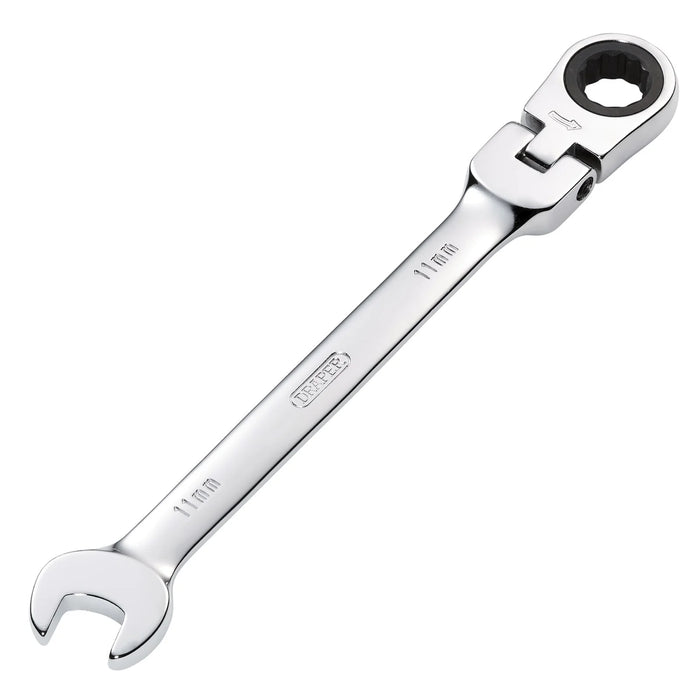 Draper HI-TORQ® Metric Flexible Head Ratcheting Combination spanner 8-30mm