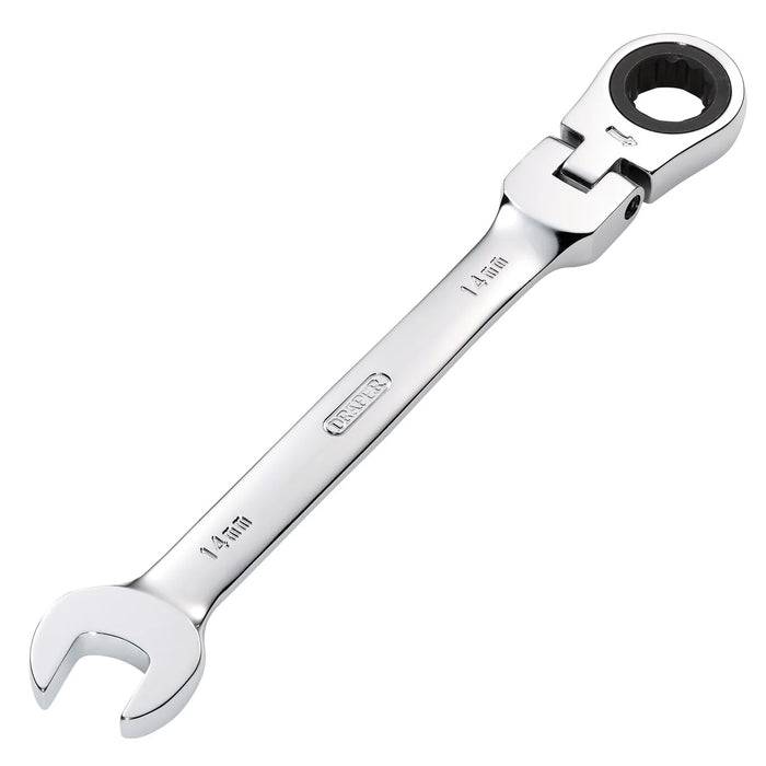 Draper HI-TORQ® Metric Flexible Head Ratcheting Combination spanner 8-30mm