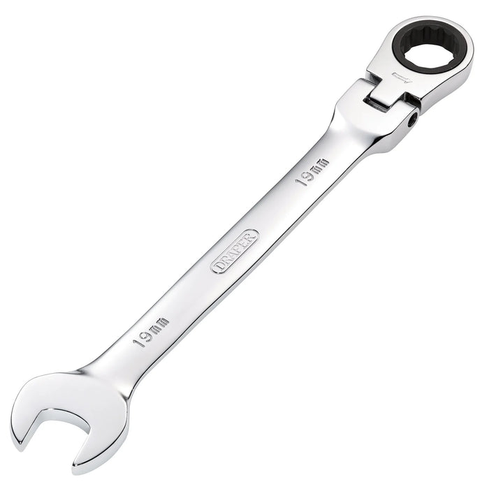 Draper HI-TORQ® Metric Flexible Head Ratcheting Combination spanner 8-30mm