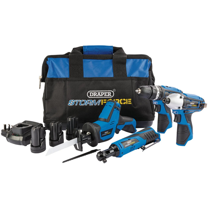 Draper Storm Force ® 10.8V Power Interchange Kit (9 Piece) - PTK10.8V4+3