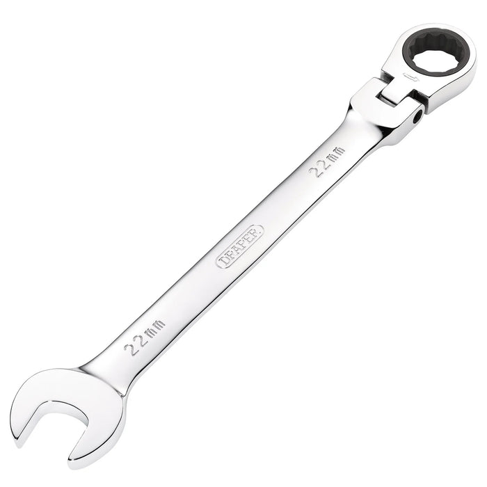 Draper HI-TORQ® Metric Flexible Head Ratcheting Combination spanner 8-30mm