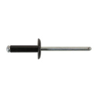 Tool Connection Large Flange Black Rivets 4.0mm x 14mm 100pc 32891